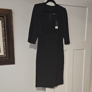 Voodoo Vixen Black Midi Dress